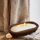 thumbnail image 4 of 6 Pcs Wooden Dough Bowls for Candle Making Wood Dough Bowls Bulk for Decor Hand Carved Wood Decorati, 4 of 5