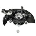 thumbnail image 6 of Detroit Axle - FWD Front Steering Knuckles Hub Drilled and Slotted Brake Rotors Ceramic Pads Replacement for 2011-2017 Toyota Sienna - 6pc Set, 6 of 9