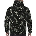 thumbnail image 7 of Lsque Happy Skeletons Dancing Pattern Casual Men's Hoodie,Hooded Sweatshirt with Kangaroo Pocket,Pullover Hoodie-3X-Large, 7 of 7