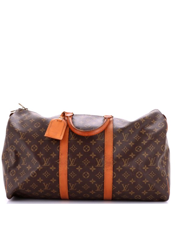 Pre-Owned Keepall Bag Monogram Canvas 50 By Rebag