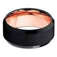 thumbnail image 4 of Silly Kings Jewelry Rose Gold Tungsten Wedding Band - Black Ring - Tungsten Wedding Band (9), 4 of 4