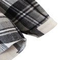 thumbnail image 4 of CNKOO Women Plaid Button Down Jacket Long Sleeve Loose Coat Lapel Outwear with Pocket, 4 of 6