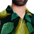 thumbnail image 5 of pear Men's Short Sleeve Beach Shirts, Hawaiian Printed Button Down Summer Casual Unisex Men's Shirts, 5 of 6