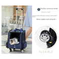 thumbnail image 2 of Cross-border Hot DODOPET Pet Trolley Case Pet Outgoing Backpack Portable Multifunctional Suitcase, 2 of 5