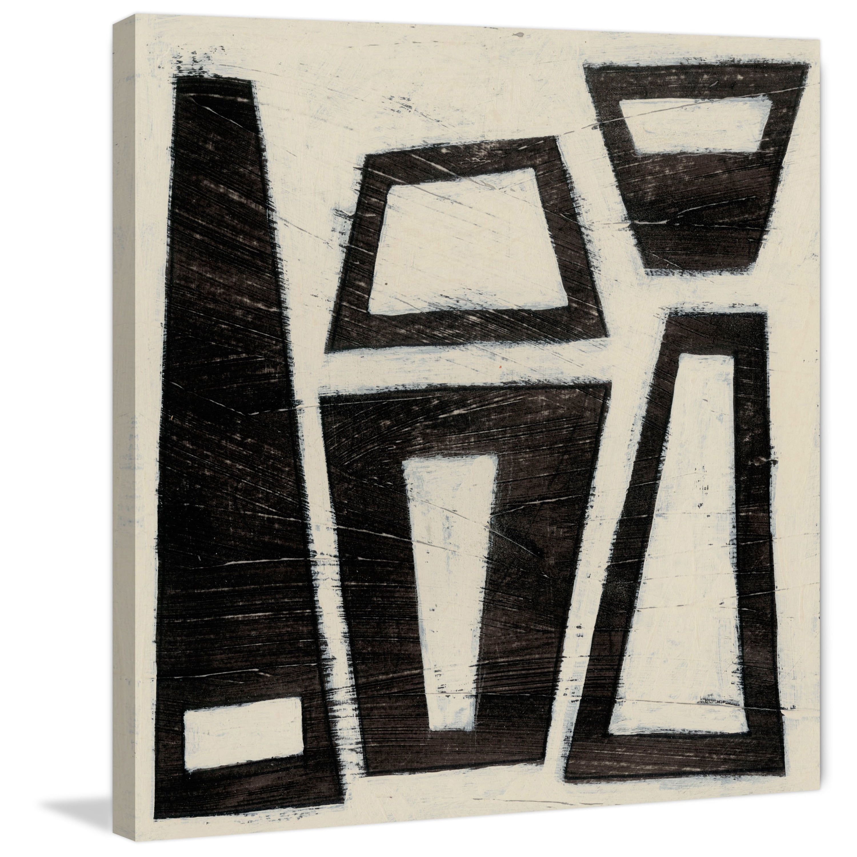 Marmont Hill "Hieroglyph VII" Painting Print on Wrapped Canvas