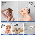 thumbnail image 6 of BVSOIVIA Filtered Shower Head,High Pressure 3-Way Rainfall Combo,5inch Round Hand Held Shower Head Filtered,6-Setting Hand Held Shower Separately or Together, Stainless Steel Hose, 6 of 9