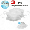 Disposable 3-Ply Antiviral Medical Surgical Mask with Earloop Polypropylene Masks for Personal Health -50 Pieces (white)