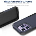 thumbnail image 4 of Defender Case for iPhone 14 Pro 6.1'' - Heavy Duty 1 in 1 Design Rugged Full Body Dustproof Shockproof Bumper Non-Slip Protective Cover,Blue,For iPhone 14 Pro, 4 of 10