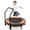 Orange, variant on 36-Inch Foldable Mini Trampoline, Indoor & Outdoor Rebounder, Foam Handle, Thick Protective Cover, Balance Exercise for Ages 1-6
