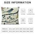 thumbnail image 5 of Chilfamy Decorative Throw Pillow Covers, Modern Double-Side Design Cushion Cases, Blue Birds Pattern Toss Pillow Covers for Bedroom Living Room Couch Sofa Holiday Decor White, 5 of 5