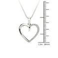 thumbnail image 6 of aaXia 14K White Gold Diamond 1/10ct. TDW Heart Pendant Necklace, 6 of 6