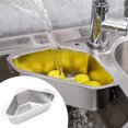 thumbnail image 1 of Escurridor de platos enrollable de gran tamaño, soporte para platos de cocina, rejilla de secado ajustable con ventosa, colador de acero inoxidable para cocina, 1 of 5