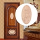 thumbnail image 2 of Apliques Onlay, Apliques de madera con forma ovalada tallada en flores, decoración de muebles, durabilidad probada en el tiempo, 2 of 8