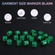 thumbnail image 2 of Uxcell 100-Pack Marcadores de Percha para Ropa, Clips de Tamaño XL Codificados por Color de Plástico que se Ajustan a Varillas de 3mm-5mm [Verde], 2 of 6