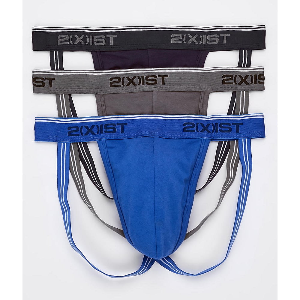 2(X)IST 2(x)ist Stretch Cotton Jock Strap 3Pack