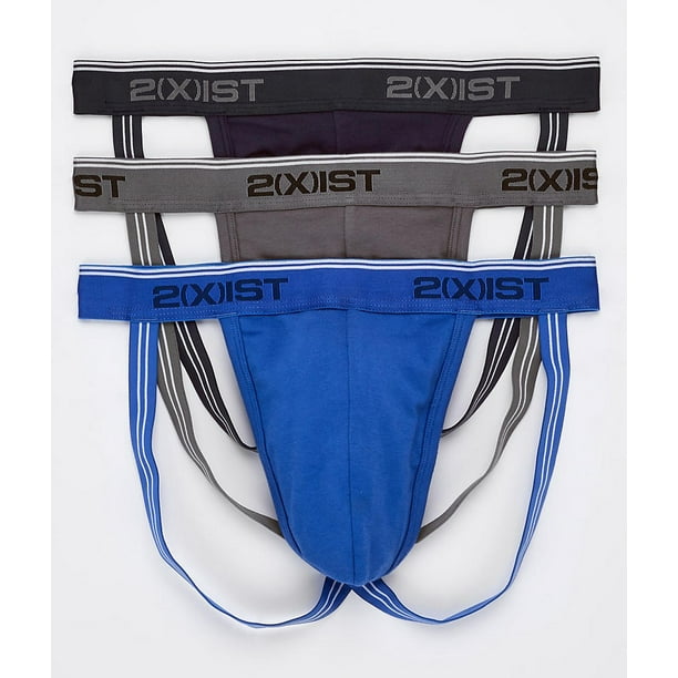 2(X)IST 2(x)ist Stretch Cotton Jock Strap 3Pack