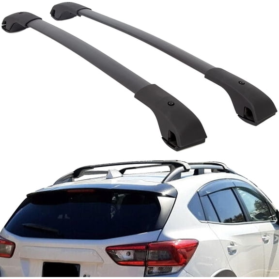 Roof Rack Cross Bars Compatible with Subaru Crosstrek 2018-2023 & Impreza 2017-2024 Adjustable Heavy Duty Aluminum Crossbars for Rooftop Luggage Cargo Carrier Snowboard Rack Kayak Bike