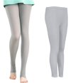 thumbnail image 3 of Leggings para mujer Pantalones deportivo control de abdomen Protección sor Fresco Seda de Transpirable para entrenamiento de yoga Golf noveno pantalón gris L Baoblaze pantalones de golf, 3 of 8