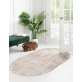 thumbnail image 4 of Unique Loom Caspian Collection Area Rug - Baku (5' 3" x 7' 10" Oval Gray/Silver), 4 of 12