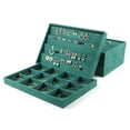 thumbnail image 3 of QualitChoice Velour Jewelry Tray Bracelet Earring Rectangle Shape Soft Organizer Pin Bangle Brooches Holder for Table Dresser Type 1 Type 5, 3 of 6