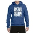 thumbnail image 2 of Wild Bobby, It's Not a Dad Bod, It's a Father Figure Funny Gift Dad, Papa Father's Day, Unisex Graphic Hoodie Sweatshirt, Vintage Heather Blue, Medium, 2 of 3