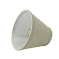 thumbnail image 2 of Aspen Creative 32112-2 Small Hardback Empire Shape Chandelier Clip-On Lamp Shade Set (2 Pack), Transitional Design in Khaki, 6" bottom width (3" x 6" x 5"), 2 of 7