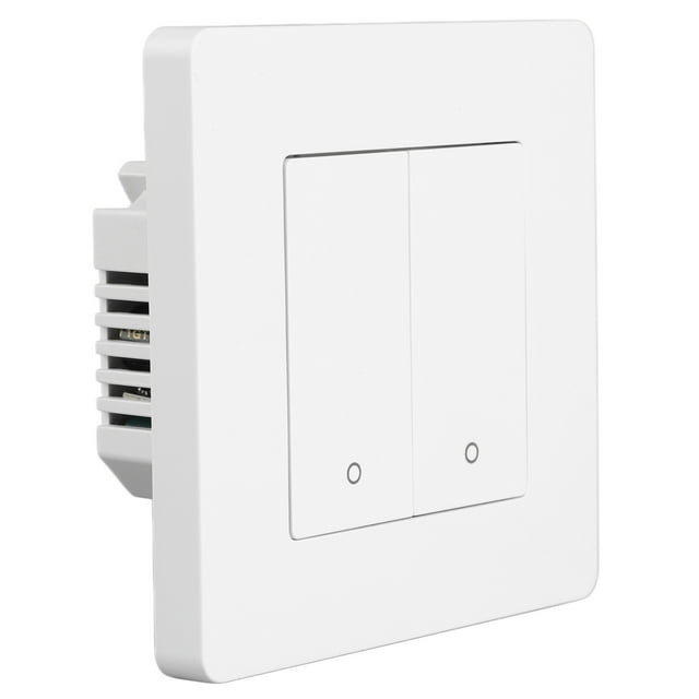 Smart Light Switch for Zigbee 2 Gang Timing Dimming Reverse Dual Control Smart Switch Panel AC100‑240V White