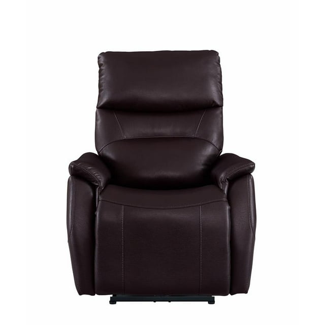 Fauteuil Inclinable Électrique à Roulettes en Noyer Romain