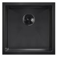 thumbnail image 3 of Whitehaus Noah Plus 16 gauge Single Bowl Linen Textured Dual-Mount Sink Set, 3 of 3