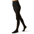 thumbnail image 2 of MeMoi Women's Cotton On Top Perfectly Opaque 60 Denier Tights - Womens - Female (S-M, Black), 2 of 4