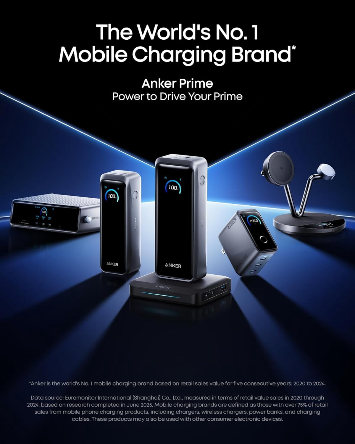 Anker Charging Base, 150W Max Charging for 4 Devices, Works with Prime Power Banks with Pogo Pin, compatible for MacBook Pro/Air, Dell, iPhone 17/16 Series, and More (Power Bank Not Included)