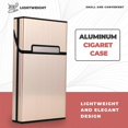 thumbnail image 4 of New Ultra Thin Fashion Pipes Creative Personality Cigaret Case Slim Metal Cigarette Box Gift Box Wom, 4 of 5