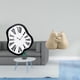 thumbnail image 2 of Reloj de pared nórdico con números , sujetalibros decorativos, soportes para libros, topes, material acrílico, mecanismo silencioso, ideal para, 2 of 8