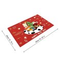 thumbnail image 3 of Qwtwty Christmas Doormat, Non Slip Washable Xmas Welcome Front Door Mat, Winter Holiday Decorative Carpet for Living Room Bedroom Front Porch Christmas Decorations, 3 of 7