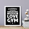 thumbnail image 2 of Designs ByLITA Relationship Status: Sweating It Out At The Love Gym, 8 x 10 White Wall Print (Framed) | Working Out Room | Couples Decoration, 2 of 4