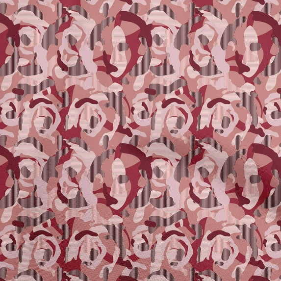 oneOone Cotton Poplin Twill Dark Rose Brown Fabric Abstract Diy Clothing Quilting Fabric Print Fabric By Yard 56 Inch Wide