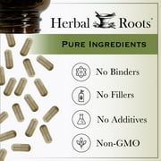 Herbal Roots Organic Mushroom Extract Supplement, 8 Species, 60 Vegan Capsules