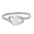 thumbnail image 2 of Galaxy Gold Size 10.0  14K Solid White Gold Ring With Oval Shape Natural Opal GRADE AAA, 2 of 7