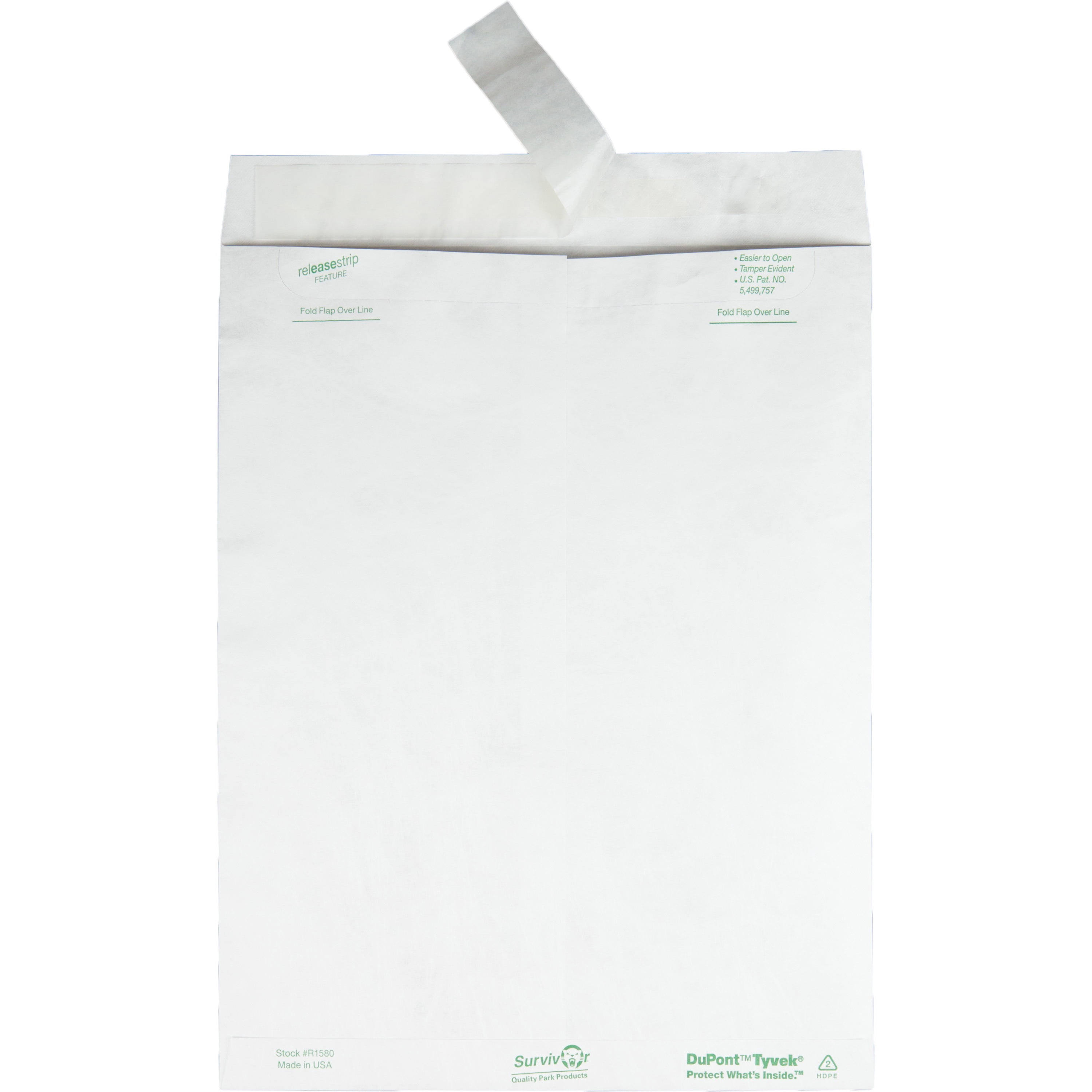 Quality Park, QUAR1580, Flap-Stik Open-end Envelopes, 100 / Box, White