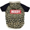 LaurDIY Pet Hoodie T-Shirt Cutest Leopard Shirts for Dogs & Cats, Black & Brown