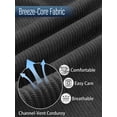 thumbnail image 4 of APTRO Men's Cargo Shorts 9" Elastic Waist Drawstring Summer Casual Corduroy Work Shorts with Zipper Pockets Black L, 4 of 5