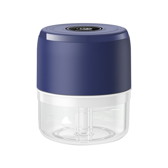 Pisexur Batería de cocina Picadora de ajo, machacador de ajo, prensa de ajo, picadora de pimienta, chile, verduras, carne, procesador de alimentos, picadora, 100 ml para la cocina del hogar
