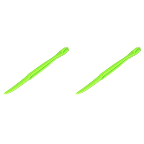Green Peeler tools Plastic Orange Peeler Citrus Remover Easy Open Citrus Lemon Citrus Peel Cutter Vegetable Slicer Fruit Tools Kitchen Gadgets (Green 2 Pack)