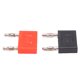 thumbnail image 4 of Conector Banana, Adaptador Banana Hembra A Macho U37 Rojo + Negro Para El Hogar Para Laboratorios Para Fábricas Para La Escuela, 4 of 7