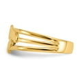 thumbnail image 4 of 14K Yellow Gold Ring Band Toe Bare Feet, Size 8, 4 of 5