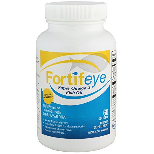 Fortifeye Vitamins Super Omega 3 Fish Oil, Natural Triglyceride Form