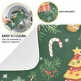 thumbnail image 2 of Yayeee Dish Drying Mat for Kitchen Counter 16"x18" Microfiber Absorbent Pad, Beige Christmas Gingerbread, 2 of 7