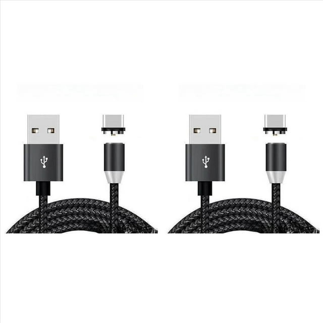 2X Cable de Carga Magnético USB, Cable de Carga Magnético Cargador de Teléfono Magnético con Rotación de 540° (6,6 Pies)