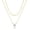Gold layer chain CZ 14K Gold Vermeil, variant on Dainty 14k Gold Plated/Silver Cubic Zirconia Necklaces for Women, Simple CZ Jewelry Necklaces Trendy Gifts