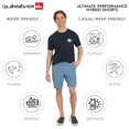 thumbnail image 3 of Shorts Quiksilver Híbridos Amigables con el Agua Corte Regular Azul 36, 3 of 7